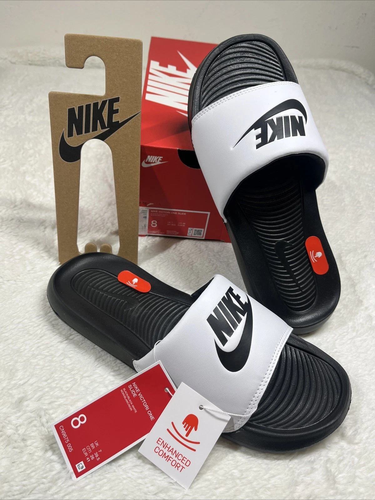 Nike Victori One Slide Uomo Nero Nero Bianco (CN9675 005)