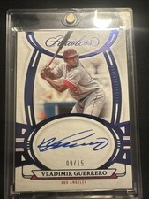 2023 Panini Flawless - Signatures Vladimir Guerrero #FS-VG Sapphire /15 (AU)