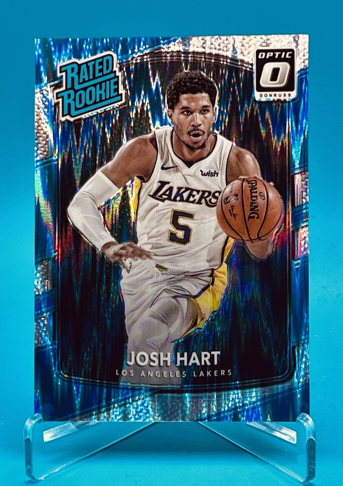 2017/18 Donruss Optic #171 Josh Hart Rated Rookie Shock Prizm RC Knicks Mint SP
