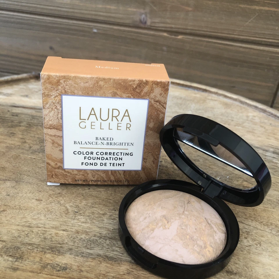 LAURA GELLER  Baked Balance-n-Brighten Color Correcting Foundation Medium 0.32oz - Image 4 of 4