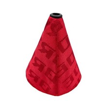 Car Shift Boot Cover, Waterproof Canvas Fabric Manual Automatic Shift Knob Red