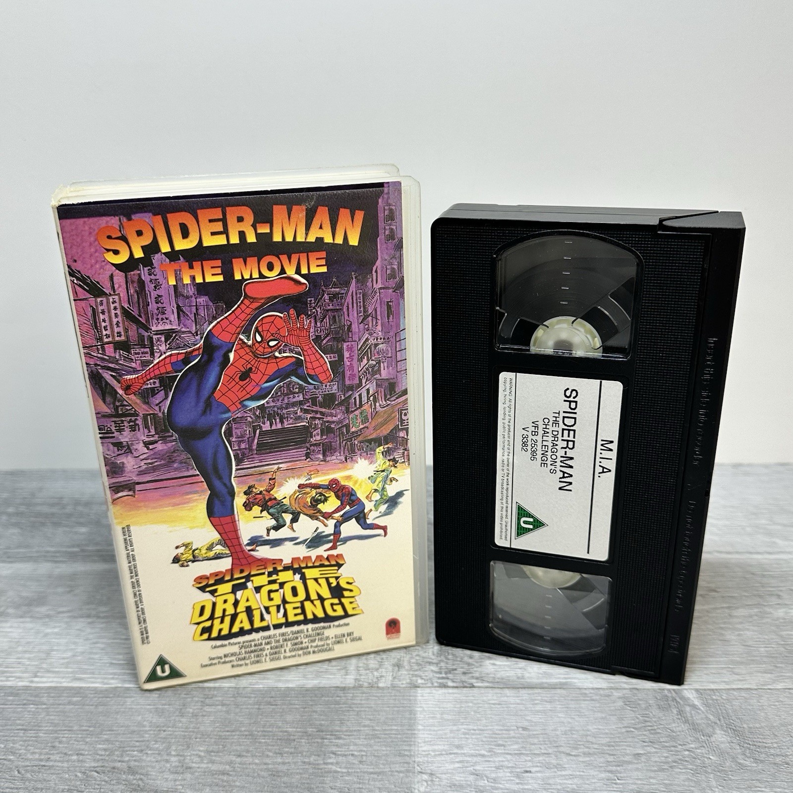 Spider-Man The Dragon's Challenge VHS 1990s Video Spider Man Vintage VHS