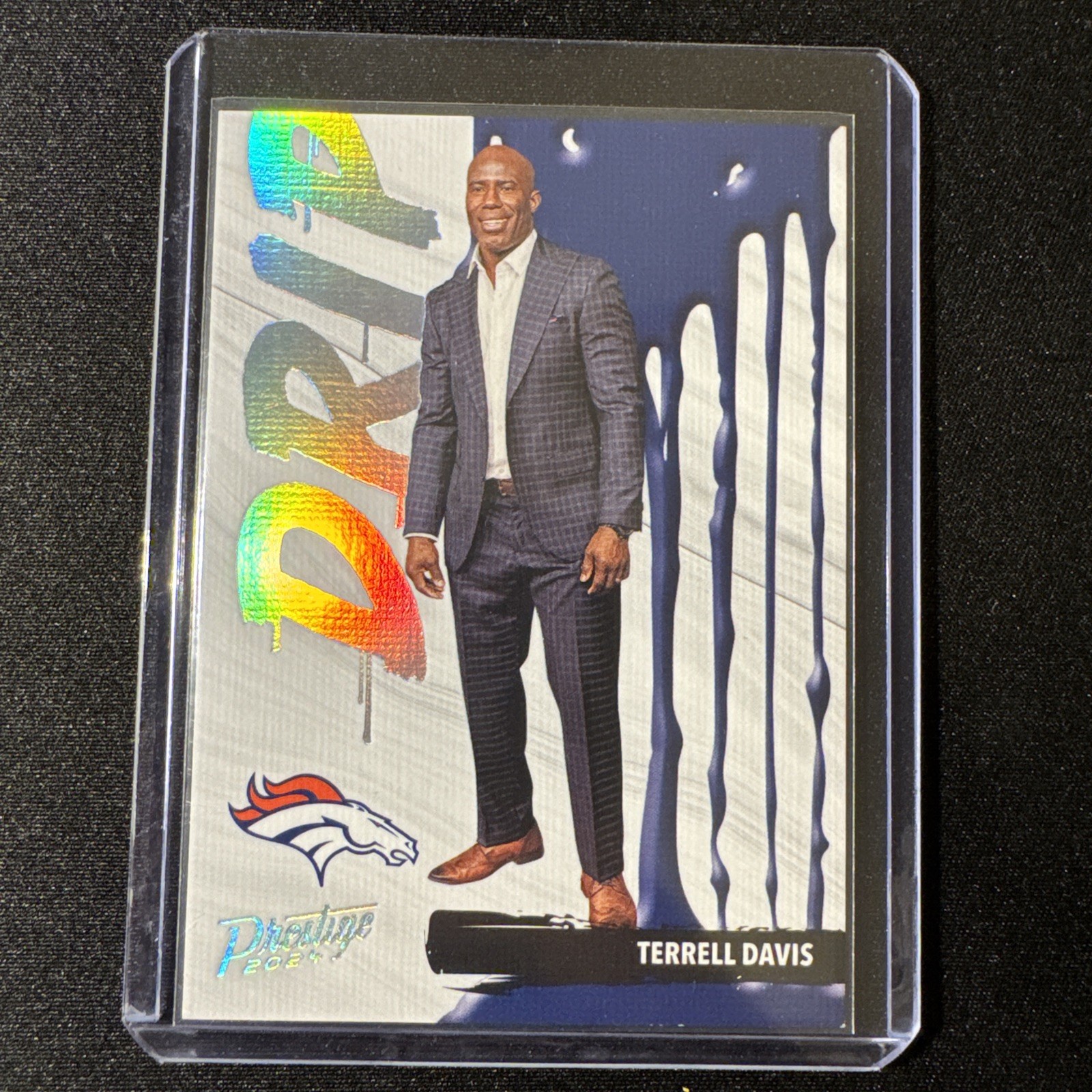 Terrell Davis 2024 Panini Prestige Drip #D-TDS Denver Broncos SSP Case Hit (CBR)