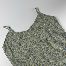 Reformation WMNS SZ L Mini Slip Dress Cottagecore Ditsy Floral Green Ventura