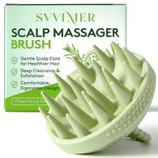 Scalp Massager Shampoo Brush - Soft Silicone Scalp Scrubber for Wet  Dry Hai...
