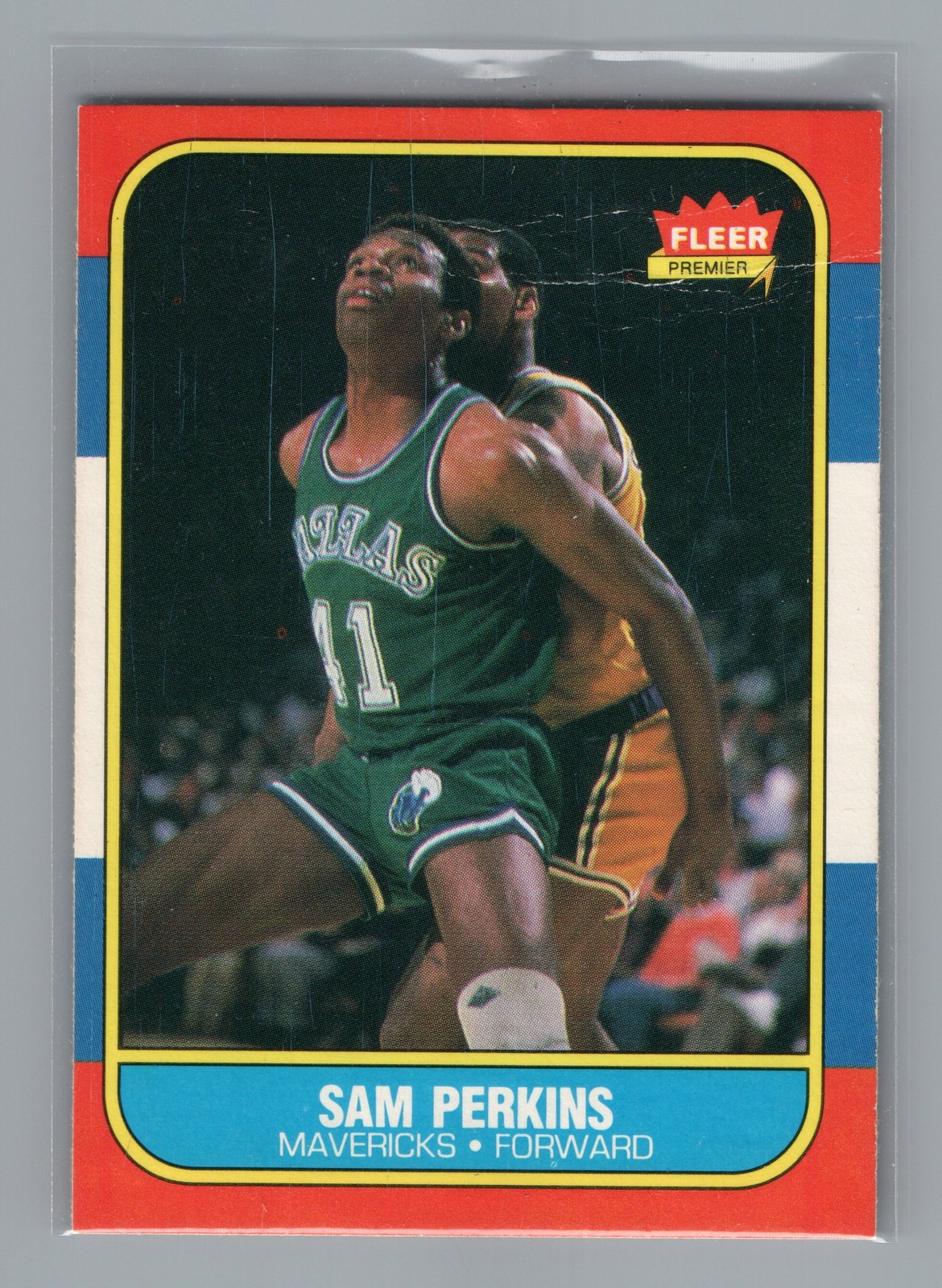 1986-87 Fleer #86 Sam Perkins - creased