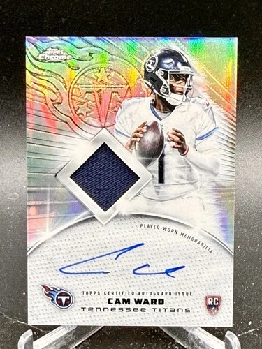2025 Topps Chrome Cam Ward Rookie Patch Autographs (RAW)