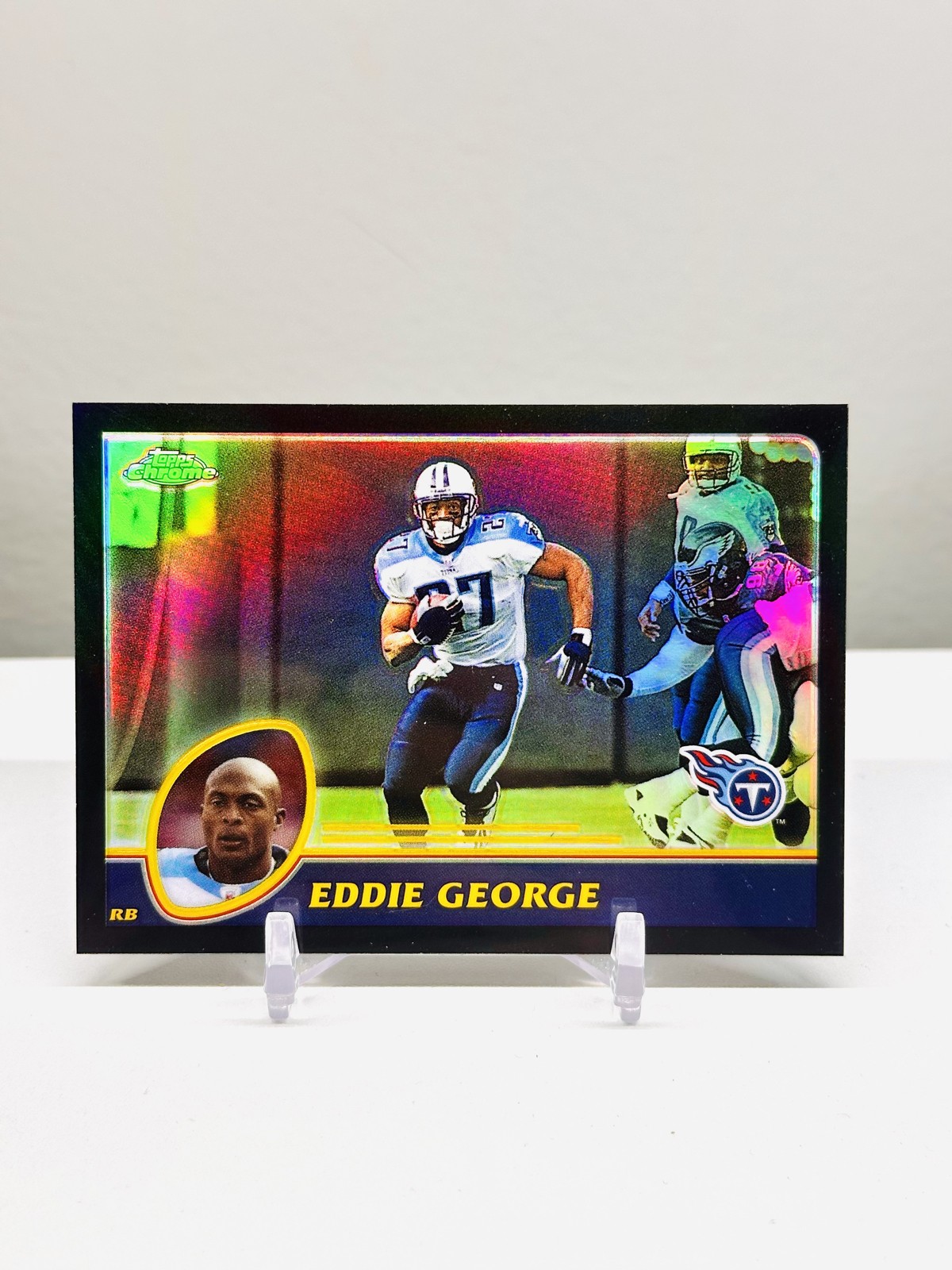 2003 Topps Chrome - Eddie George #55 Black Refractor /599