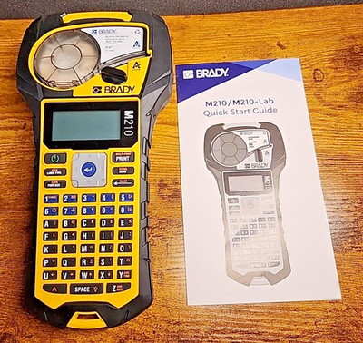 Brady M210 Handheld Label Printer/Label Maker w/ Box & Quick Start Guide