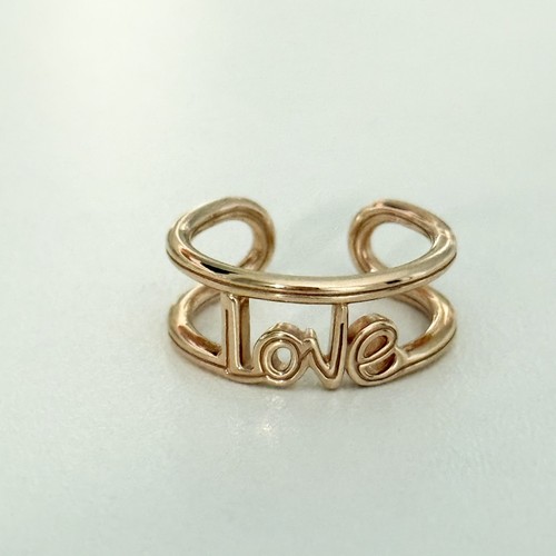 Pandora 14K Rose Gold Plated Love Band Ring Size 6