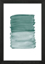 Forest Green Abstract 1 Framed Wall Art Poster Print Picture