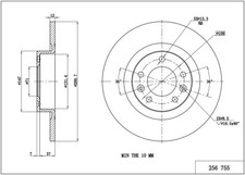 HART 2x BREMSSCHEIBEN Ø 290 voll für Peugeot 508 I 8D_ 8E_