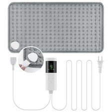 Electric Heating Pad For Back Pain Cramps Relief 12"x24" 6 Level Auto Shut Off