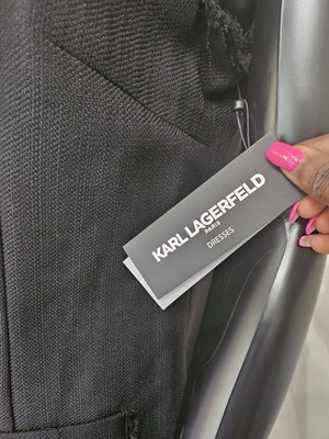 Karl Lagerfield Paris Black Tweed Dress