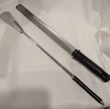 1 Long Handled Metal Shoe Horn Telescopic Adjustable and 1 fixed