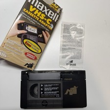 Maxell VHS-C to VHS Cassette Tape VCR Adapter VP-CA Manually Operated