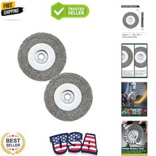 Crimped Wire Wheel Brush 4in 5/8-11 Threads Arbor for 4-1/2" Angle Grinder Me...