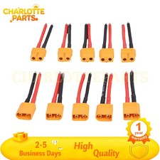 5 Pairs XT60 Plug Connector Female and Male with 14AWG Silicon Wire for RC Lipo