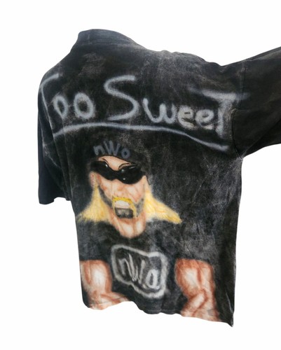N.W.O Hollywood Hulk Hogan VTG NWO WWE Airbrush Limited Edition Vintage Size XL - Picture 8 of 15