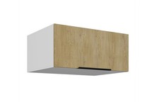 Aufsatzschrank Hochschrank 80 cm CREMONA Eiche Küchenzeile Küchenblock Küche 