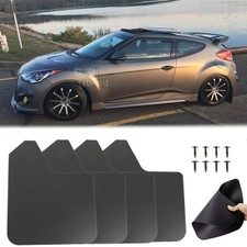 For Hyundai Veloster Sonata Front Rear Mud Flaps Splash Guard Wide Mudguard 4pcs