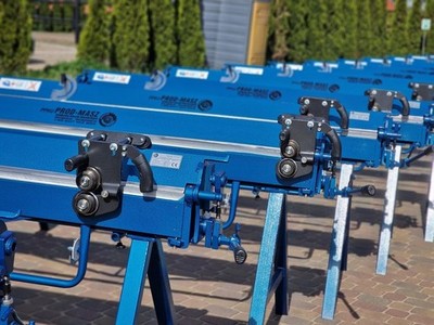 Abkantbank 2m mit Magneten und Rollenschere, Biegemaschine, Schwenkbiegemaschine