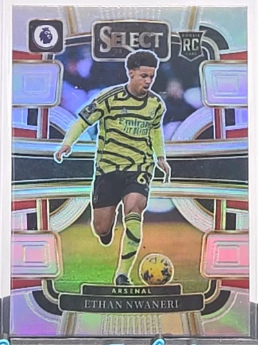 2023-24 Panini Select Premier League Terrace Silver Prizm Ethan Nwaneri Rookie