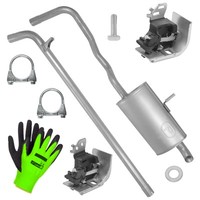 SchalldäMpferset Auspuff FüR Renault Grand Scenic 3 III JZ 1.5 1.9 Dci 2009-2016