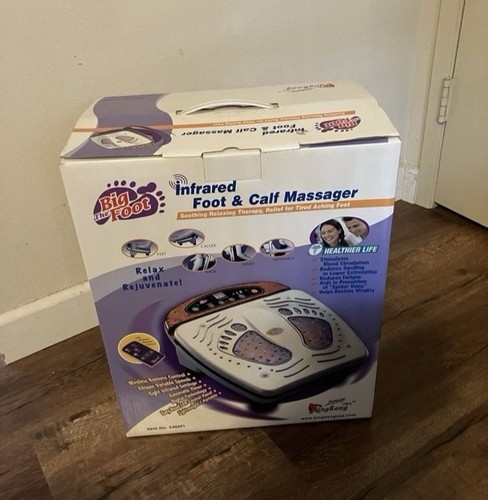 King Kong The Big Foot Calve Massager Infrared Heat Blood Circulation Remote Box - Picture 1 of 5
