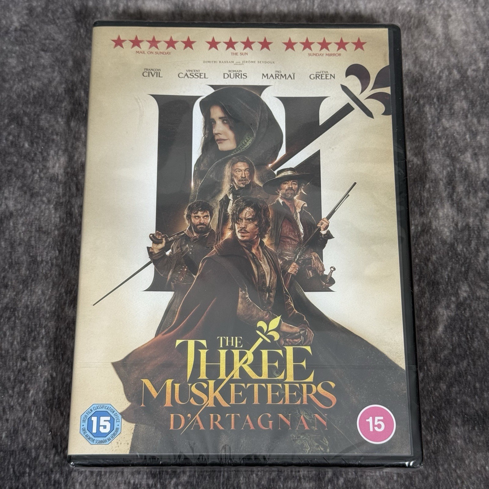 The Three Musketeers D'artagnan DVD - NEW Sealed 2023 Action Eva Green