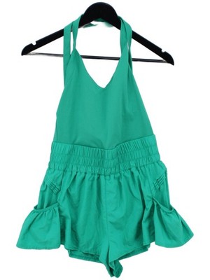 FP Movement - Free People Damen Playsuit S grün Polyester