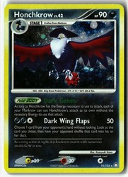 Honchkrow 10/123 Mysterious Treasures Holo Rare