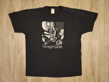 Vintage George Carlin T Shirt Size XL When Will Jesus Bring The Pork Chops 90s