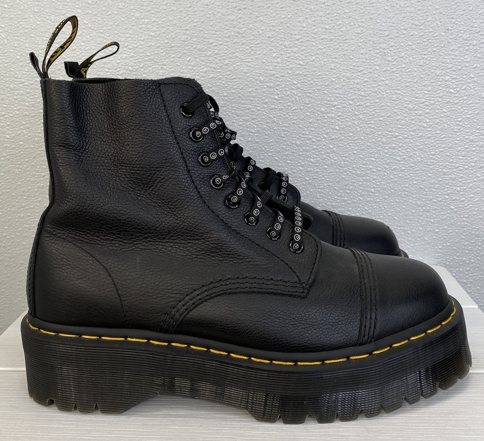 Dr. Martens Lazy Oaf x Sinclair Platform Boots Womens Size 11 Black Pisa Leather