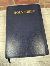 1985 The Holy Bible KJV Giant Print Red Letter Soft Leather Seminars Unlimited