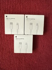 Lot of 3 Apple 3.3' 1M USB-C to Lightning Charging Cable Original MX0K2AM/A