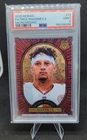 2025 Mosaic Patrick Mahomes Micro Mosaic Prizm Case Hit Kansas City Chiefs PSA 9
