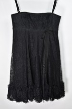Dolce & Gabbana Women's Black Floral Lace Sleeveless Dress size 40