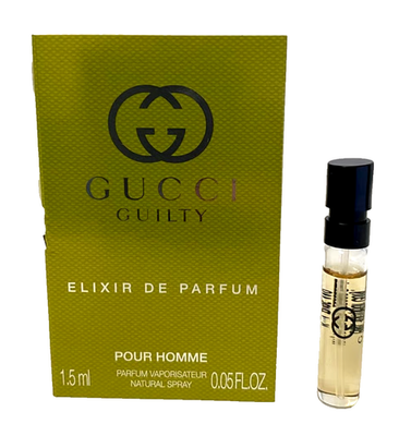 GUCCI GUILTY ELIXIR DE PARFUM POUR HOMME Parfum. Spray Sample 1.5