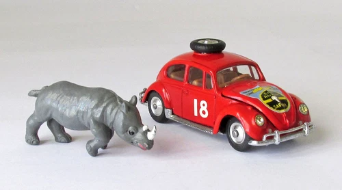 Vintage Corgi 256 VW Volkswagen Beetle 1200 Saloon East African Safari XLNT 1965