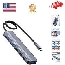 USB C Hub Docking Station Dual Monitor for Laptop, MacBook Air/Pro Dock Adapt...