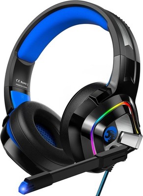 Audifonos Gamer con Microfono Para PC Conector 3.5 mm Auriculares con Cable NEW