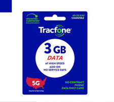 TracFone Service 3GB Data Direct Digital Refill Two Hour Delivery Phone  Needed