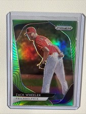 2020 Panini Prizm Zack Wheeler /125 Lime Green Prizm #248 Philadelphia Phillies