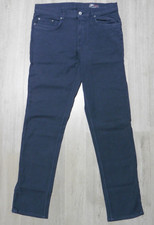 FAHERTY MENS 33 X 32 STRETCH TERRY PANTS JEANS NAVY BLUE 5-POCKET SLIM STRAIGHT