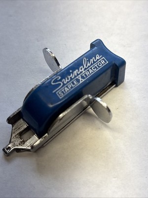 Vintage Swingline Staple X Tractor Staple Extractor (Blue)