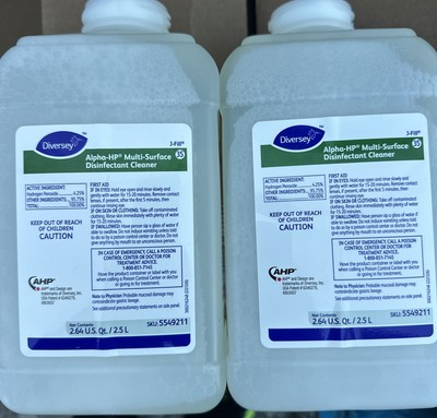 #ad #ad Lot Of 2 Diversey 5549211 Alpha HP Disinfectant Cleaner 2.5 L Exp 11 2027 $59.90