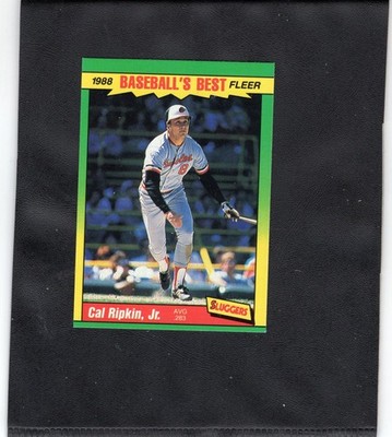 CAL RIPKEN JR 1988 Fleer ERROR Baseball Card #34 Front Spelled Incorrectly LQQK