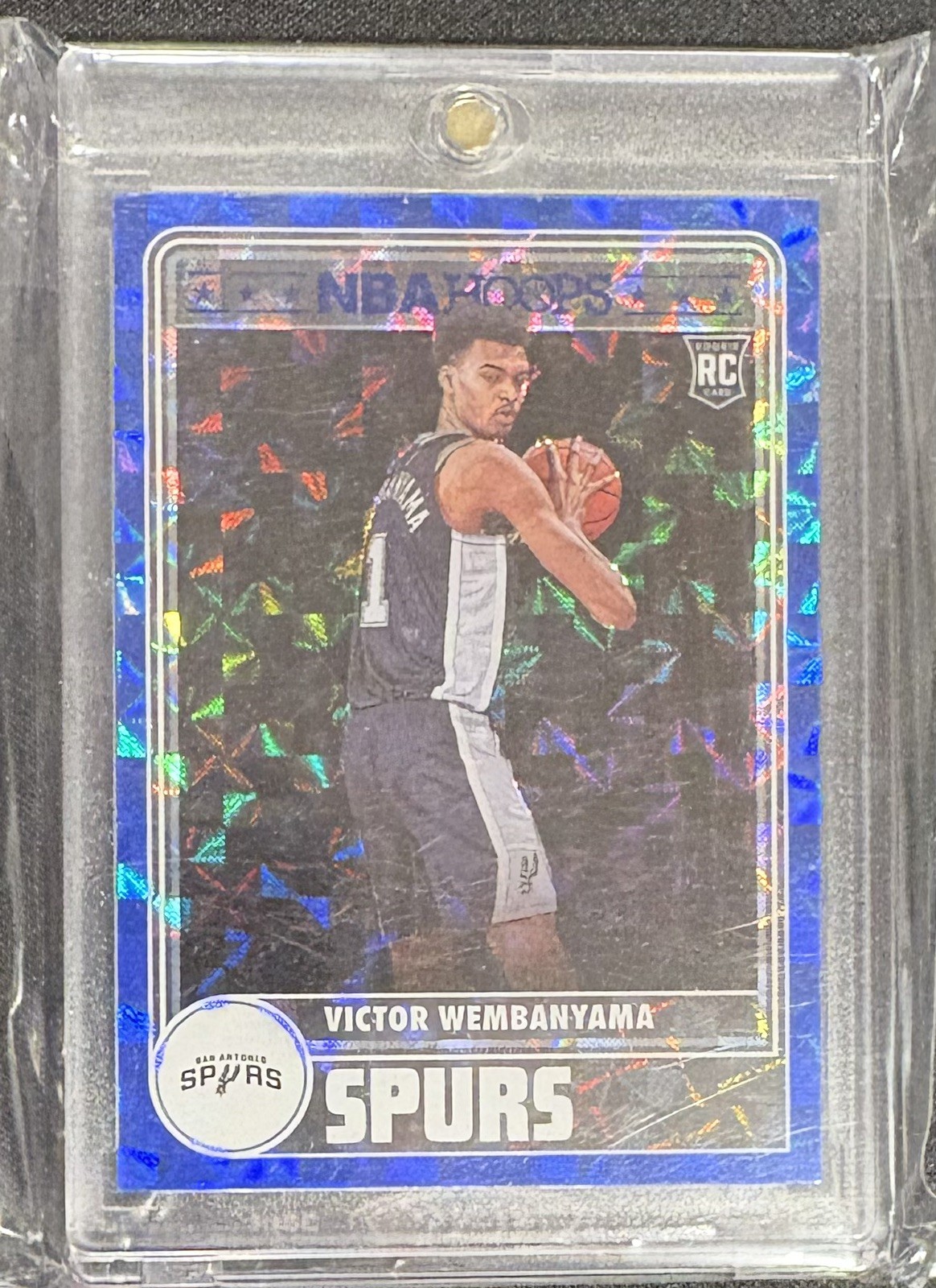 2023-24 Panini NBA Hoops  Tribute Hyper Blue #298 Victor Wembanyama (RC) SPURS