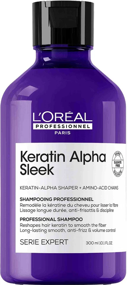 Loreal Keratin Alpha Sleek Shampoo 300 ml - Bild 1 von 1